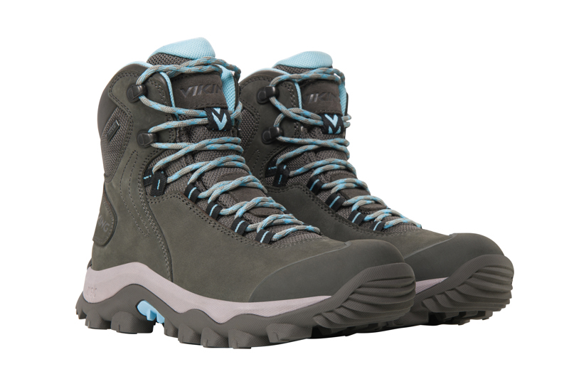 Viking Skógvar Villrein Mid GTX Charcol/L.Blue Kvinnur