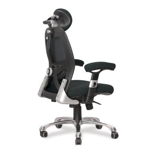 Willard Ergonomic Luxury High Back Executive Mesh Chair with Chrome Base Adjustable Arms Certified for 24 Hour Use Black - Image 2