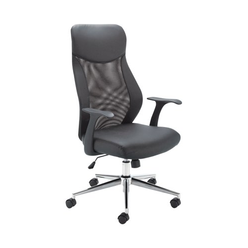 Jemini Tyne High Back Operator Chair 630x650x1110-1205mm Black KF74501 - Image 3