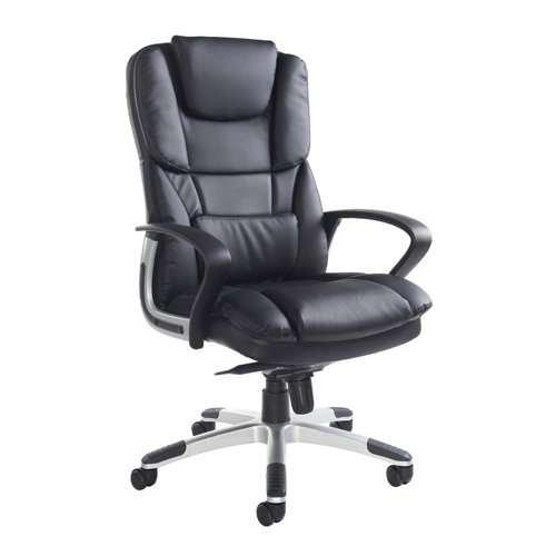 Palermo high back executive chair - black bonded leather