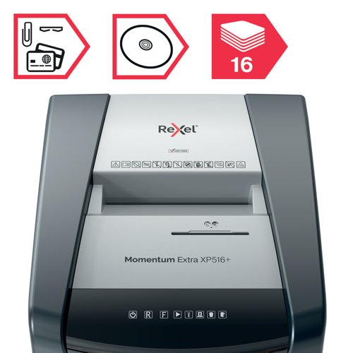 Rexel Momentum Extra XP516+ Micro-Cut Shredder 2x15mm 2021516MEU - Image 3