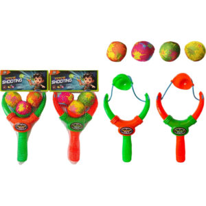 Slangebøsse inkl. 3 vand skumbolde - assorteret