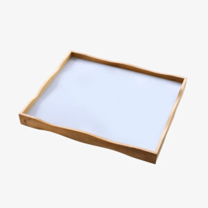 RAW Teak vendbar bakke