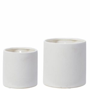 EMIRA Veggpotte sandy white