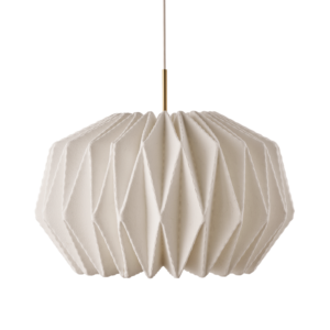 Pendant | Softly PleatedI |Round M | Brass fit