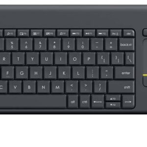 Logitech Wireless Touch tastatur K400 Plus (sort)