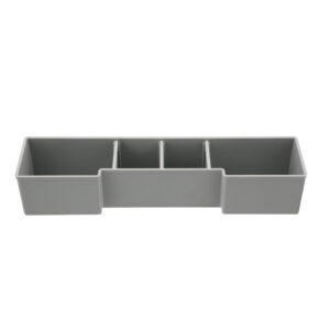Empty box U3 for plastic system case, grey, 312 x 70 x 63 mm